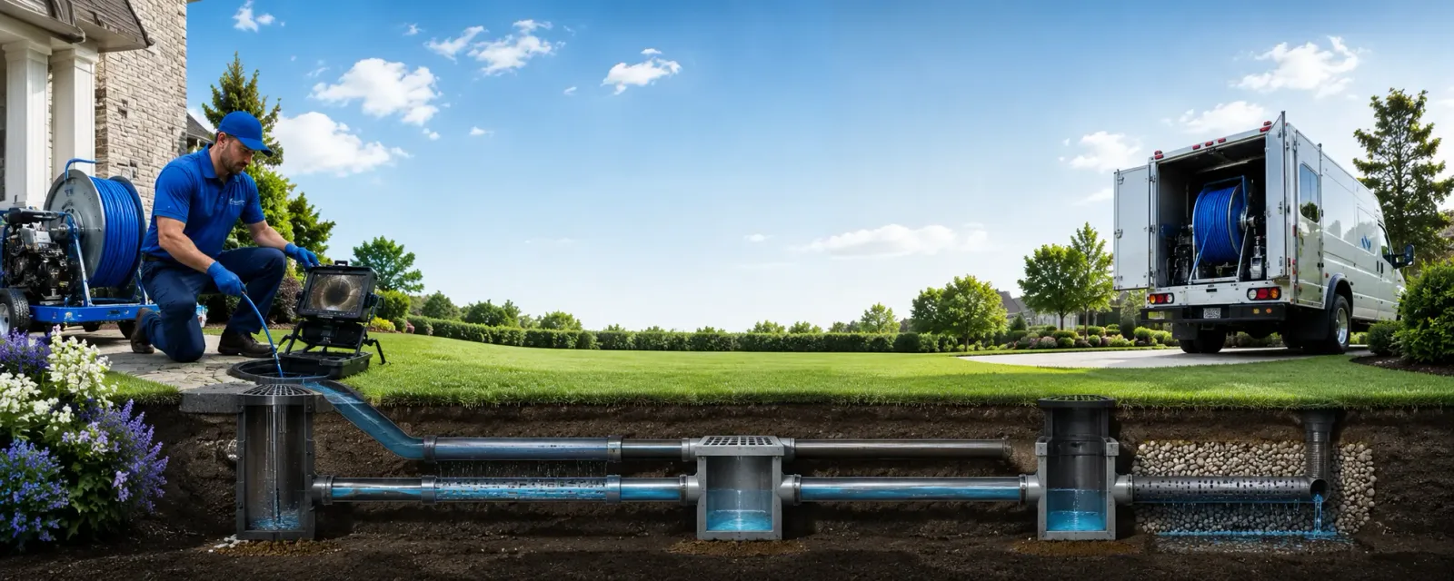 Outdoor drain cleaning information for Stockholm, NJ